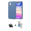 MARSİLYAN™- iPhone 11 Kılıf Kozmos Yansıma Özel Seri - Şeffaf Royal Nano Ekran Koruyucu + Kamera Lens Koruma Cam - SF