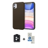 MARSİLYAN™- iPhone 11 Kılıf Kozmos Yansıma Özel Seri - Şeffaf Royal Nano Ekran Koruyucu + PVD Metal Kamera Lens - SH