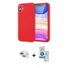 MARSİLYAN™- iPhone 11 Kılıf Kozmos Yansıma Özel Seri - Şeffaf Royal Nano Ekran Koruyucu + Pers Alüminyum Kamera Lens - YL