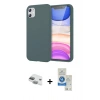 MARSİLYAN™- iPhone 11 Kılıf Kozmos Yansıma Özel Seri - Şeffaf Royal Nano Ekran Koruyucu + Pers Alüminyum Kamera Lens - YL