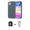 MARSİLYAN™- iPhone 11 Kılıf Kozmos Yansıma Özel Seri - Şeffaf Uv Polymer Nano Ekran Koruyucu + PVD Metal Kamera Lens - MI