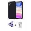 MARSİLYAN™- iPhone 11 Kılıf Kozmos Yansıma Özel Seri - Şeffaf Uv Polymer Nano Ekran Koruyucu + Raze Metal Kamera Lens - MR