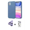 MARSİLYAN™- iPhone 11 Kılıf Kozmos Yansıma Özel Seri - Şeffaf Uv Polymer Nano Ekran Koruyucu + Raze Metal Kamera Lens - MR