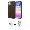 MARSİLYAN™- iPhone 11 Kılıf Kozmos Yansıma Özel Seri - Şeffaf Uv Polymer Nano Ekran Koruyucu + Pers Alüminyum Kamera Lens - YL