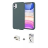 MARSİLYAN™- iPhone 11 Kılıf Kozmos Yansıma Özel Seri - Şeffaf Uv Polymer Nano Ekran Koruyucu + Pers Alüminyum Kamera Lens - GD