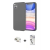 MARSİLYAN™- iPhone 11 Kılıf Kozmos Yansıma Özel Seri - Şeffaf Uv Polymer Nano Ekran Koruyucu + Pers Alüminyum Kamera Lens - GD