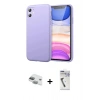 MARSİLYAN™- iPhone 11 Kılıf Kozmos Yansıma Özel Seri - Şeffaf Uv Polymer Nano Ekran Koruyucu + Pers Alüminyum Kamera Lens - YL
