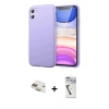 MARSİLYAN™- iPhone 11 Kılıf Kozmos Yansıma Özel Seri - Şeffaf Uv Polymer Nano Ekran Koruyucu + Pers Alüminyum Kamera Lens - GD