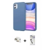 MARSİLYAN™- iPhone 11 Kılıf Kozmos Yansıma Özel Seri - Şeffaf Uv Polymer Nano Ekran Koruyucu + Pers Alüminyum Kamera Lens - GD
