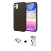 MARSİLYAN™- iPhone 11 Kılıf Kozmos Yansıma Özel Seri - Şeffaf Uv Polymer Nano Ekran Koruyucu + Pers Alüminyum Kamera Lens - GD