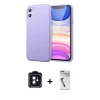 MARSİLYAN™- iPhone 11 Kılıf Kozmos Yansıma Özel Seri - Şeffaf Uv Polymer Nano Ekran Koruyucu + PVD Metal Kamera Lens - SH