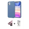 MARSİLYAN™- iPhone 11 Kılıf Kozmos Yansıma Özel Seri - Şeffaf Uv Polymer Nano Ekran Koruyucu + Raze Metal Kamera Lens - SH