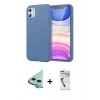 MARSİLYAN™- iPhone 11 Kılıf Kozmos Yansıma Özel Seri - Şeffaf Uv Polymer Nano Ekran Koruyucu + Raze Metal Kamera Lens - MI