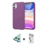 MARSİLYAN™- iPhone 11 Kılıf Kozmos Yansıma Özel Seri - Şeffaf Uv Polymer Nano Ekran Koruyucu + Raze Metal Kamera Lens - MI