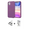 MARSİLYAN™- iPhone 11 Kılıf Kozmos Yansıma Özel Seri - Şeffaf Uv Polymer Nano Ekran Koruyucu + Raze Metal Kamera Lens - GS