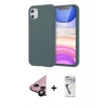 MARSİLYAN™- iPhone 11 Kılıf Kozmos Yansıma Özel Seri - Şeffaf Uv Polymer Nano Ekran Koruyucu + Raze Metal Kamera Lens - SH
