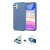 MARSİLYAN™- iPhone 11 Kılıf Kozmos Yansıma Özel Seri - Siyah 3D Antistatik Seramik Nano Ekran Koruyucu + Raze Metal Kamera Lens - MI