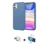 MARSİLYAN™- iPhone 11 Kılıf Kozmos Yansıma Özel Seri - Siyah 3D Antistatik Seramik Nano Ekran Koruyucu + Pers Alüminyum Kamera Lens - GD
