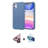 MARSİLYAN™- iPhone 11 Kılıf Kozmos Yansıma Özel Seri - Siyah 3D Antistatik Seramik Nano Ekran Koruyucu + Raze Metal Kamera Lens - SH