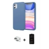 MARSİLYAN™- iPhone 11 Kılıf Kozmos Yansıma Özel Seri - Siyah 6D Antistatik Mat Seramik Hayalet Nano Ekran Koruyucu + Pers Alüminyum Kamera Lens - YL