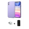 MARSİLYAN™- iPhone 11 Kılıf Kozmos Yansıma Özel Seri - Siyah 6D Antistatik Mat Seramik Hayalet Nano Ekran Koruyucu + Pers Alüminyum Kamera Lens - YL