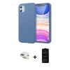 MARSİLYAN™- iPhone 11 Kılıf Kozmos Yansıma Özel Seri - Siyah 6D Antistatik Mat Seramik Hayalet Nano Ekran Koruyucu + Pers Alüminyum Kamera Lens - GD
