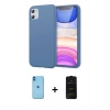 MARSİLYAN™- iPhone 11 Kılıf Kozmos Yansıma Özel Seri - Siyah 6D Antistatik Mat Seramik Hayalet Nano Ekran Koruyucu + Neon Fosforlu Kamera Lens - MI