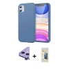 MARSİLYAN™- iPhone 11 Kılıf Kozmos Yansıma Özel Seri - Siyah 6D Mat Seramik Hayalet Nano Ekran Koruyucu + Raze Metal Kamera Lens - MR