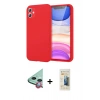 MARSİLYAN™- iPhone 11 Kılıf Kozmos Yansıma Özel Seri - Siyah 6D Mat Seramik Hayalet Nano Ekran Koruyucu + Raze Metal Kamera Lens - KI