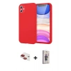 MARSİLYAN™- iPhone 11 Kılıf Kozmos Yansıma Özel Seri - Siyah Bilvis 3D Cam Ekran Koruyucu + Pers Alüminyum Kamera Lens - KI