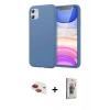MARSİLYAN™- iPhone 11 Kılıf Kozmos Yansıma Özel Seri - Siyah Bilvis 3D Cam Ekran Koruyucu + Pers Alüminyum Kamera Lens - KI
