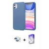 MARSİLYAN™- iPhone 11 Kılıf Kozmos Yansıma Özel Seri - Siyah Bilvis 5in1 3D Magic Cam Ekran Koruyucu + Gökkuşağı Pers Alüminyum Kamera Lens