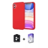 MARSİLYAN™- iPhone 11 Kılıf Kozmos Yansıma Özel Seri - Siyah Bilvis 5in1 3D Magic Cam Ekran Koruyucu + PVD Metal Kamera Lens - YL