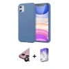 MARSİLYAN™- iPhone 11 Kılıf Kozmos Yansıma Özel Seri - Siyah Bilvis 5in1 3D Magic Cam Ekran Koruyucu + Raze Metal Kamera Lens - SH