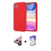 MARSİLYAN™- iPhone 11 Kılıf Kozmos Yansıma Özel Seri - Siyah Bilvis 5in1 3D Magic Cam Ekran Koruyucu + Raze Metal Kamera Lens - SH