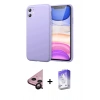MARSİLYAN™- iPhone 11 Kılıf Kozmos Yansıma Özel Seri - Siyah Bilvis 5in1 3D Magic Cam Ekran Koruyucu + Raze Metal Kamera Lens - SH