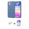 MARSİLYAN™- iPhone 11 Kılıf Kozmos Yansıma Özel Seri - Siyah Bilvis 5in1 3D Magic Cam Ekran Koruyucu + Yeşil Renkli Kamera Lens Koruma Cam