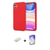MARSİLYAN™- iPhone 11 Kılıf Kozmos Yansıma Özel Seri - Siyah Bilvis 5in1 3D Magic Cam Ekran Koruyucu + Yeşil Renkli Kamera Lens Koruma Cam