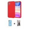 MARSİLYAN™- iPhone 11 Kılıf Kozmos Yansıma Özel Seri - Siyah Bilvis Hayalet Cam Ekran Koruyucu + Neon Fosforlu Kamera Lens - YL