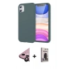 MARSİLYAN™- iPhone 11 Kılıf Kozmos Yansıma Özel Seri - Siyah Bilvis Hayalet Cam Ekran Koruyucu + Raze Metal Kamera Lens - SH