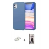 MARSİLYAN™- iPhone 11 Kılıf Kozmos Yansıma Özel Seri - Siyah Bilvis Hayalet Cam Ekran Koruyucu + Renkli Kamera Lens Koruma Cam - YL