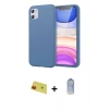 MARSİLYAN™- iPhone 11 Kılıf Kozmos Yansıma Özel Seri - Siyah Joko Magic 5D Cam + Kırmızı Rainbow Kamera Lens Koruma Cam