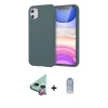 MARSİLYAN™- iPhone 11 Kılıf Kozmos Yansıma Özel Seri - Siyah Joko Magic 5D Cam + Raze Metal Kamera Lens - KI