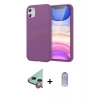 MARSİLYAN™- iPhone 11 Kılıf Kozmos Yansıma Özel Seri - Siyah Joko Magic 5D Cam + Raze Metal Kamera Lens - KI