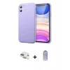 MARSİLYAN™- iPhone 11 Kılıf Kozmos Yansıma Özel Seri - Siyah Joko Magic 5D Cam + Pers Alüminyum Kamera Lens - GD