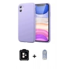MARSİLYAN™- iPhone 11 Kılıf Kozmos Yansıma Özel Seri - Siyah Joko Magic 5D Cam + PVD Metal Kamera Lens - TU