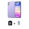 MARSİLYAN™- iPhone 11 Kılıf Kozmos Yansıma Özel Seri - Siyah Joko Magic 5D Cam + PVD Metal Kamera Lens - YL
