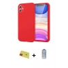 MARSİLYAN™- iPhone 11 Kılıf Kozmos Yansıma Özel Seri - Siyah Joko Magic 5D Cam + Rainbow Kamera Lens Koruma Cam - KI