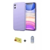 MARSİLYAN™- iPhone 11 Kılıf Kozmos Yansıma Özel Seri - Siyah Joko Magic 5D Cam + Rainbow Kamera Lens Koruma Cam - KI