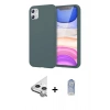 MARSİLYAN™- iPhone 11 Kılıf Kozmos Yansıma Özel Seri - Siyah Joko Magic 5D Cam + Raze Metal Kamera Lens - GS